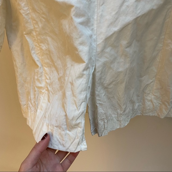 Elizabeth and James White Crinkle 3/4 sleeve blazer - Picture 2 of 9